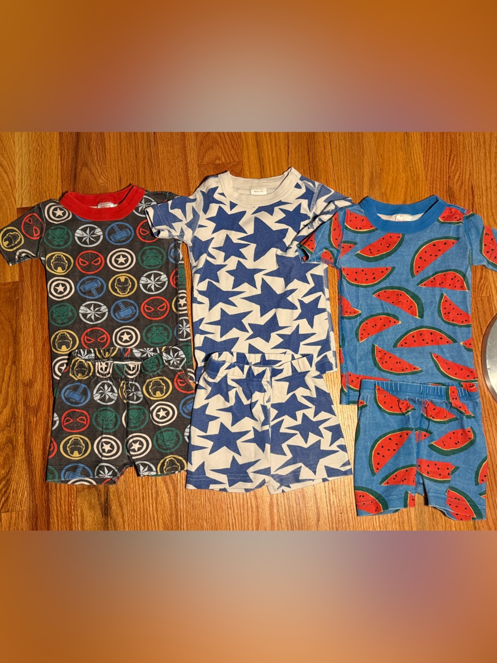 Hanna Andersson short john pajamas 3 set bundle